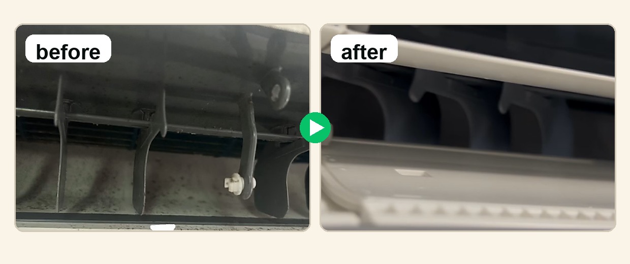 エアコンクリーニングのbefore after