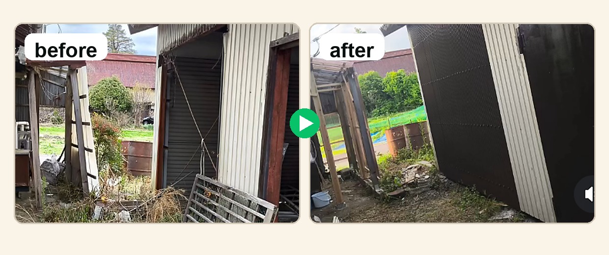 片付け・家具移動のbefore after